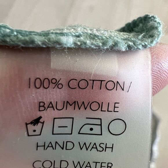 Peruvian Connection Dress small Green Lagos Button Front Long Sleeve Shirtdress - Picture 6 of 8